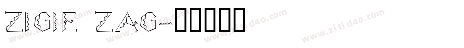 Zigie Zag字体转换
